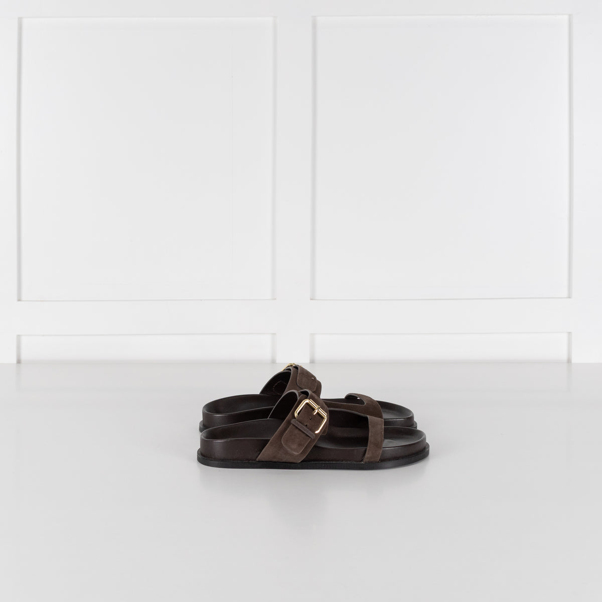 A.Emery Dark Brown Sandals