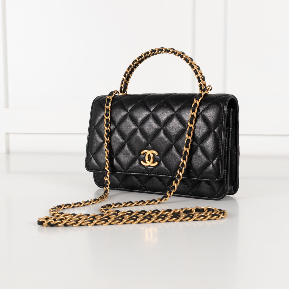 Chanel Matelasse Chain Handle 2-Way Wallet on Chain