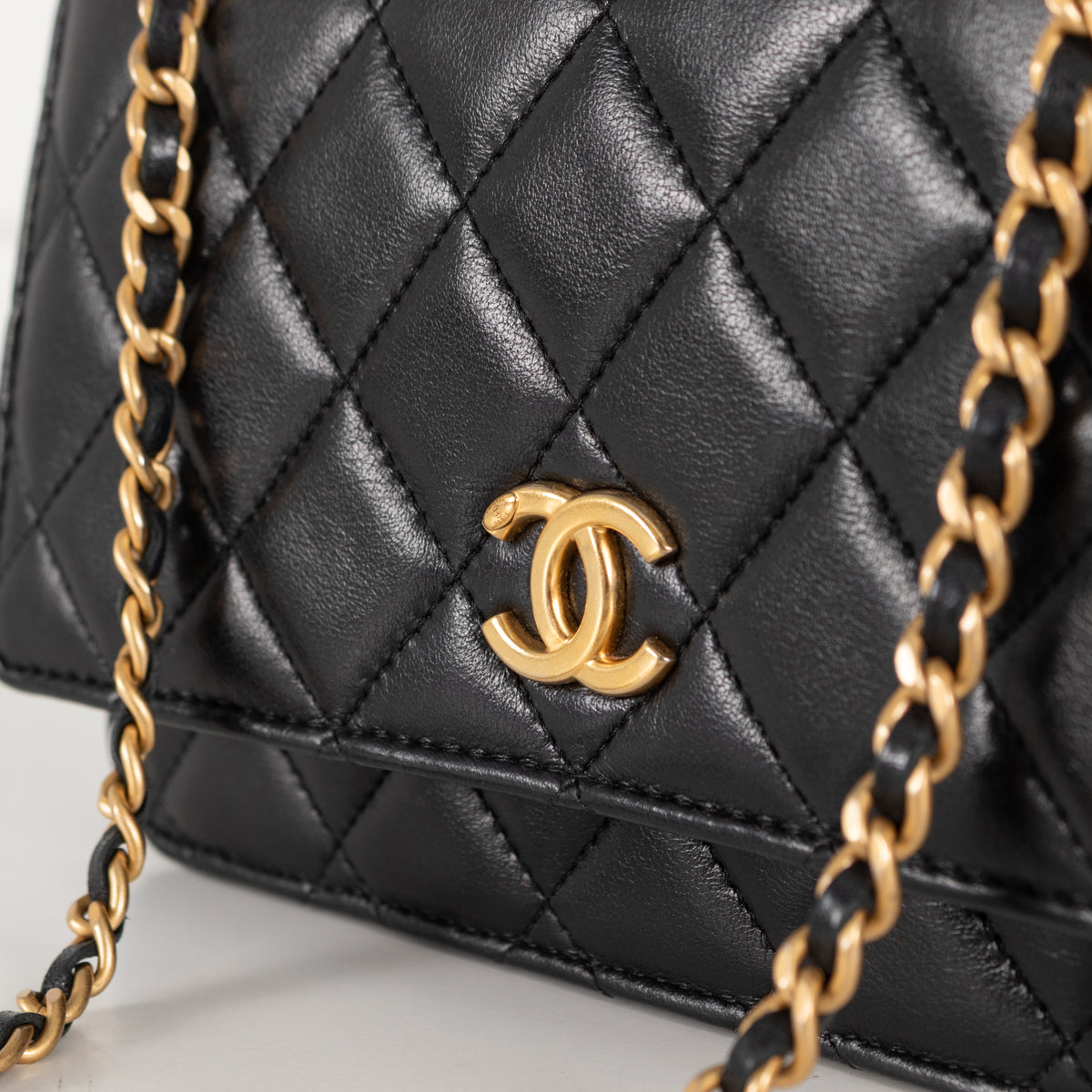 Chanel Matelasse Chain Handle 2-Way Wallet on Chain