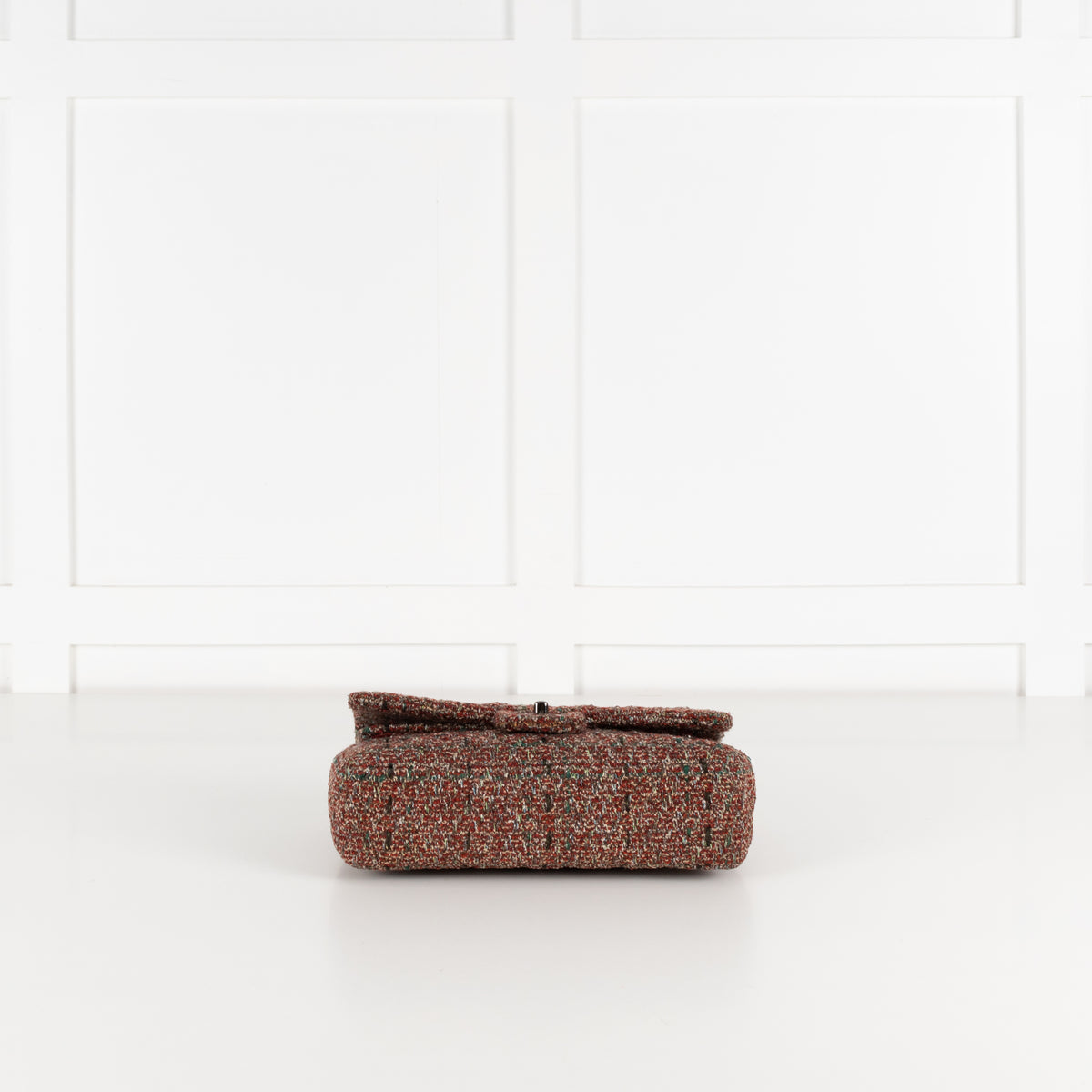 Chanel Red Tweed Medium Double Flap Bag