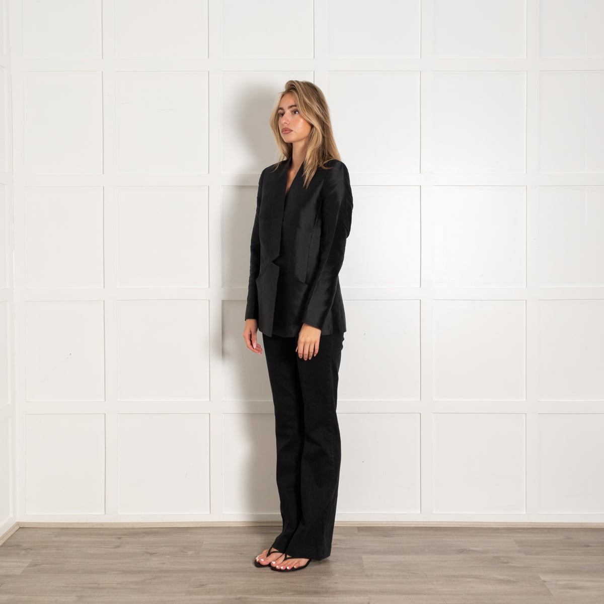 Dice Kayek Black Silk Blend Jacket