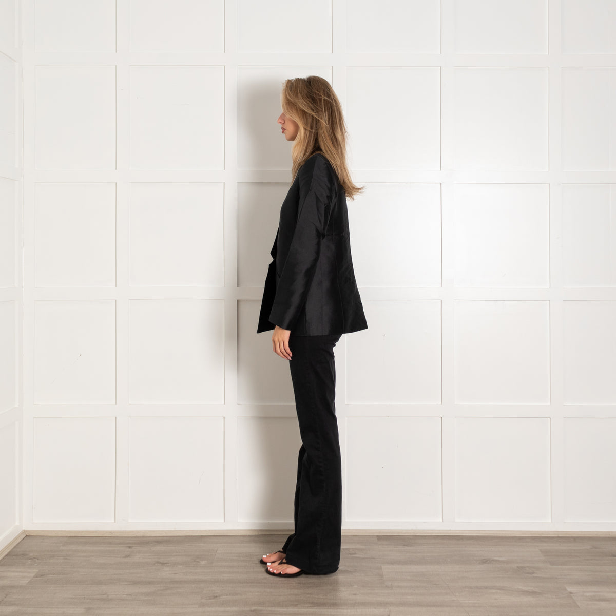 Dice Kayek Black Silk Blend Jacket