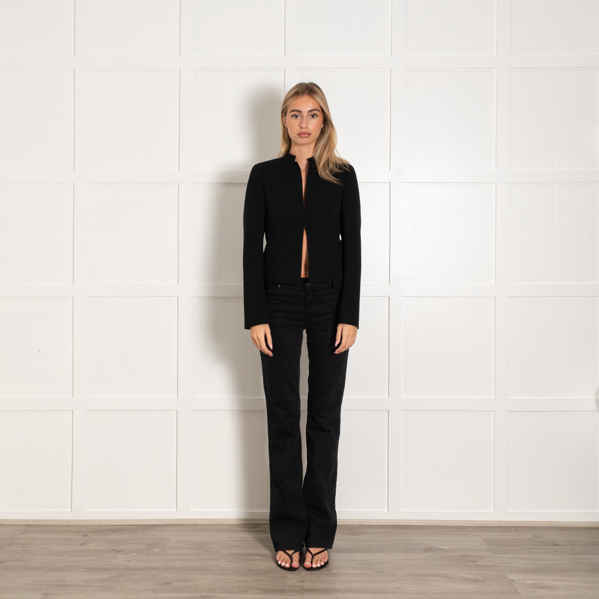 Akris Black Edge To Edge Short Jacket