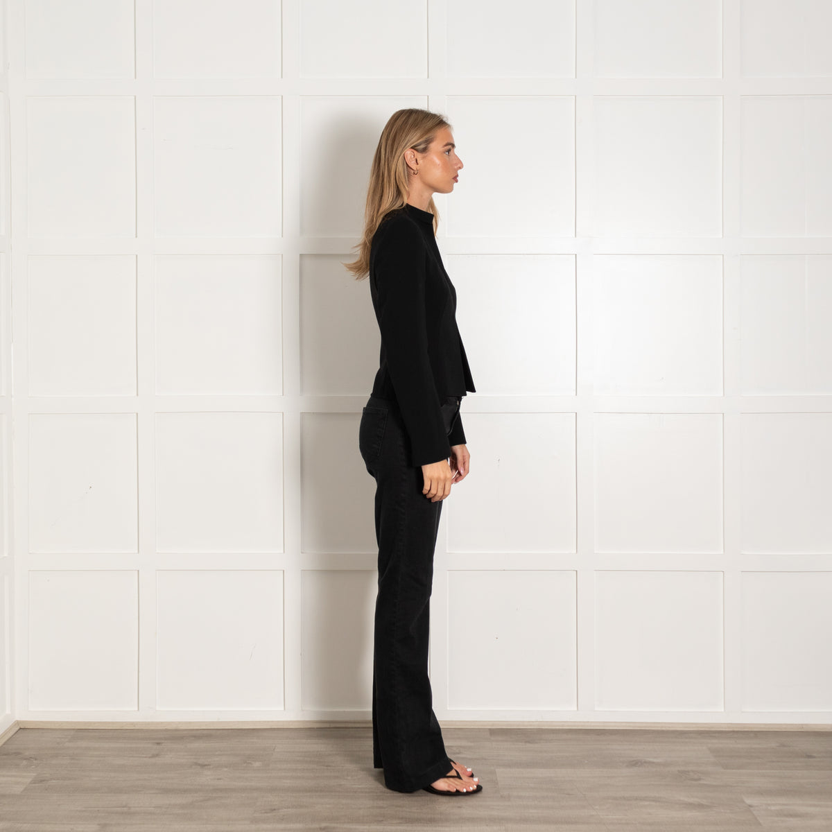 Akris Black Edge To Edge Short Jacket