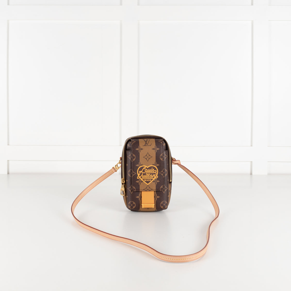 Louis Vuitton Brown Monogram Double Phone Pouch