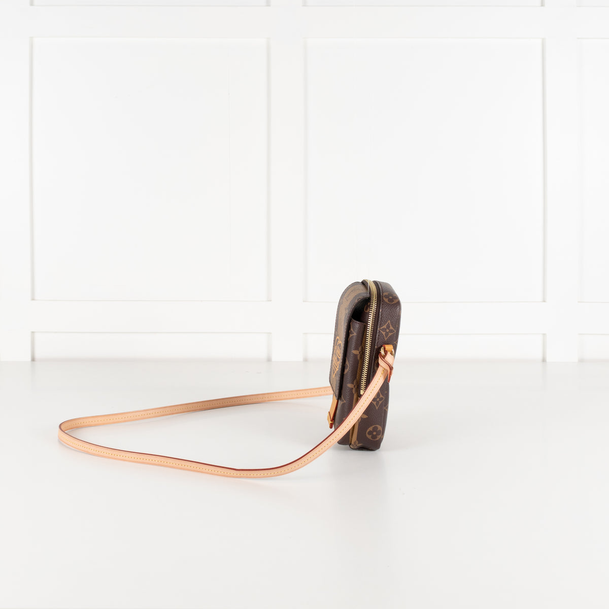 Louis Vuitton Brown Monogram Double Phone Pouch