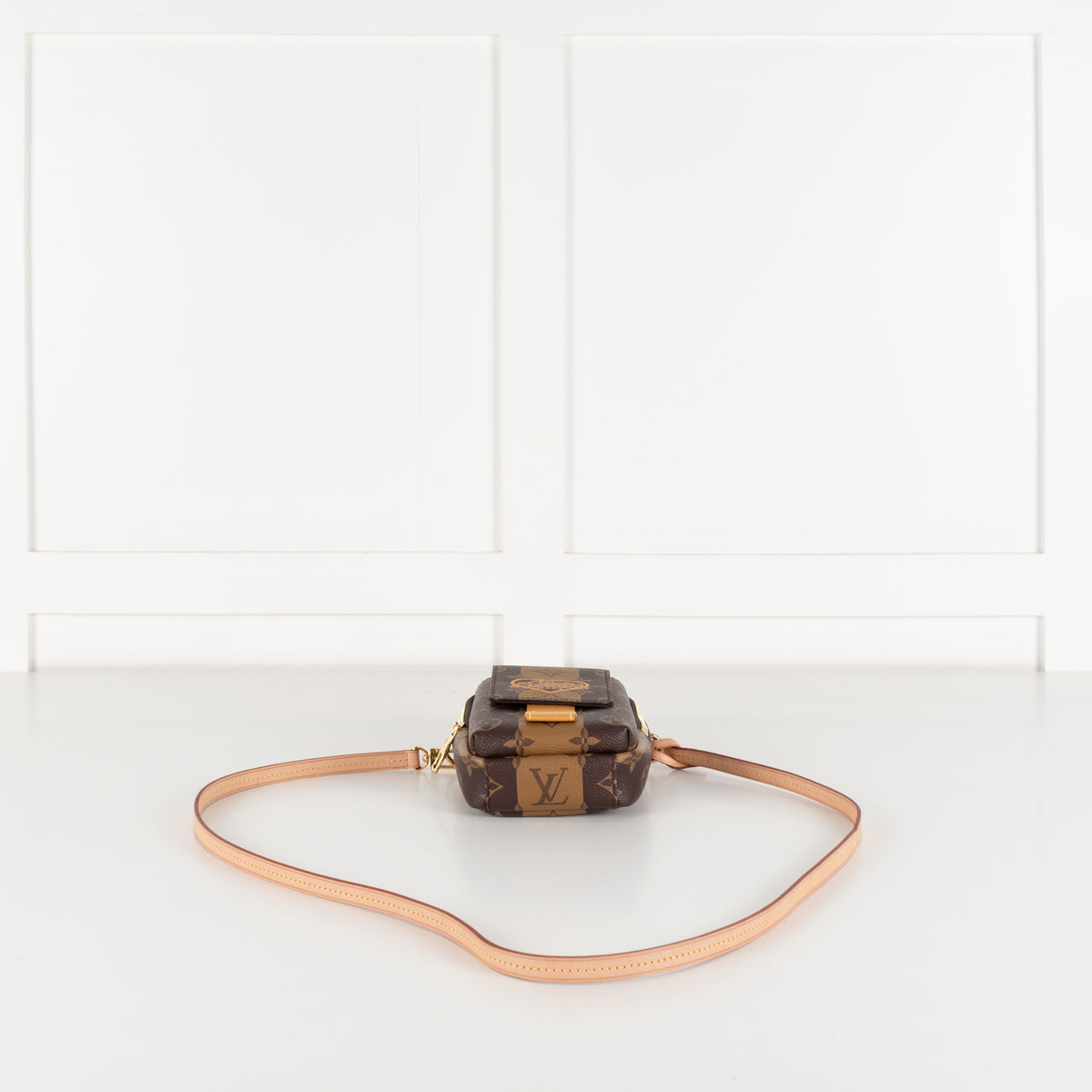 Louis Vuitton Brown Monogram Double Phone Pouch