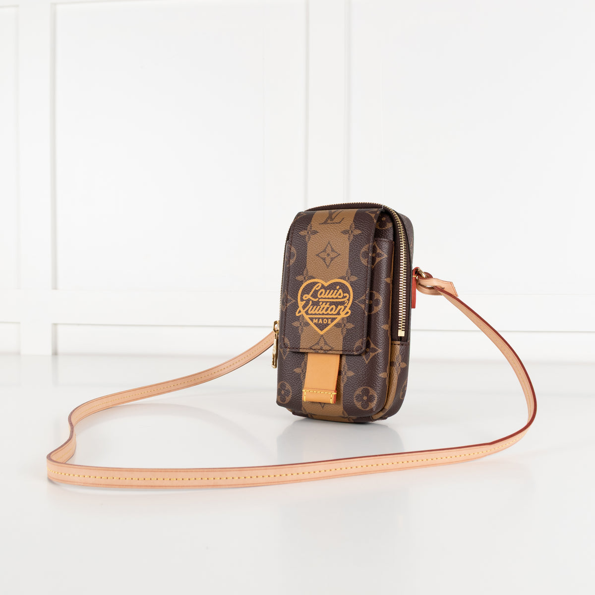 Louis Vuitton Brown Monogram Double Phone Pouch