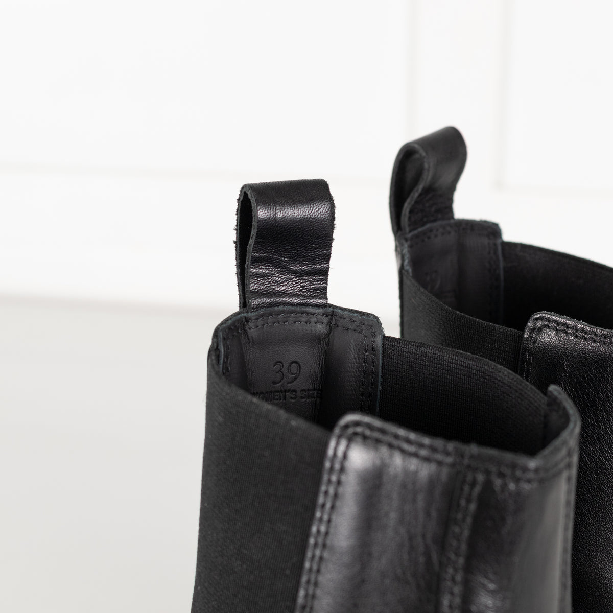 Hogan Black Leather Track Chelsea Boot
