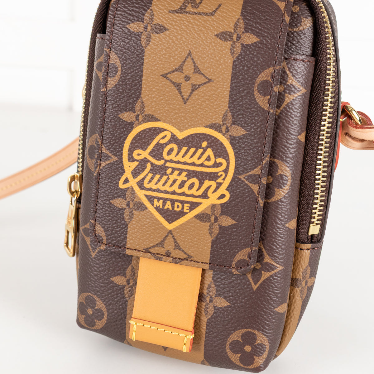 Louis Vuitton Brown Monogram Double Phone Pouch