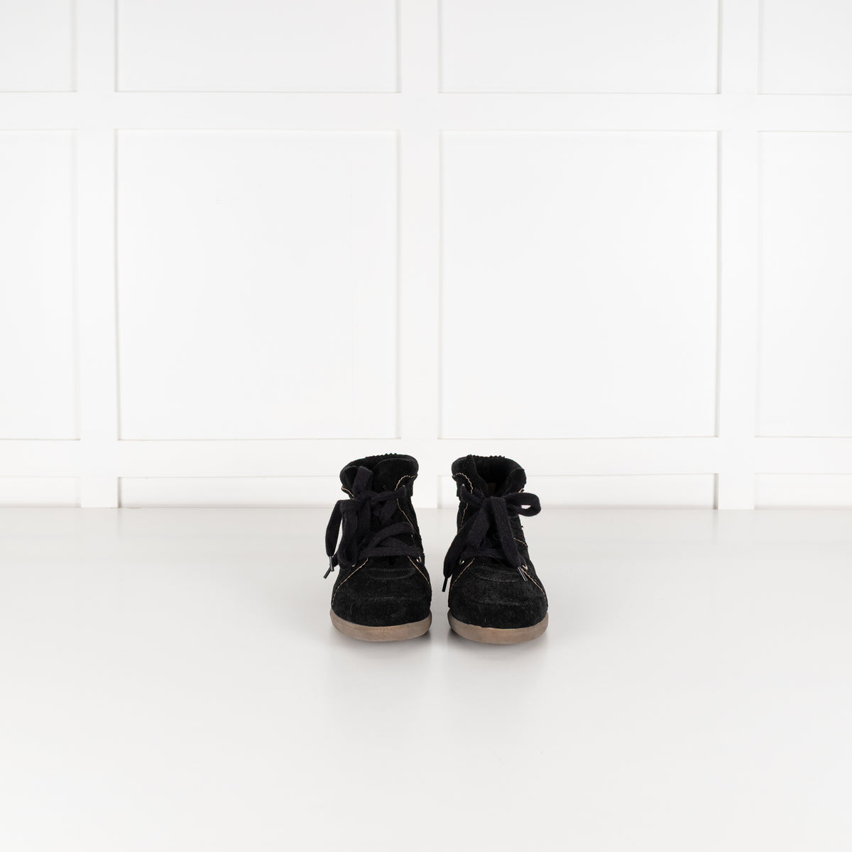 Isabel Marant Bobby Black Suede Trainer Boot