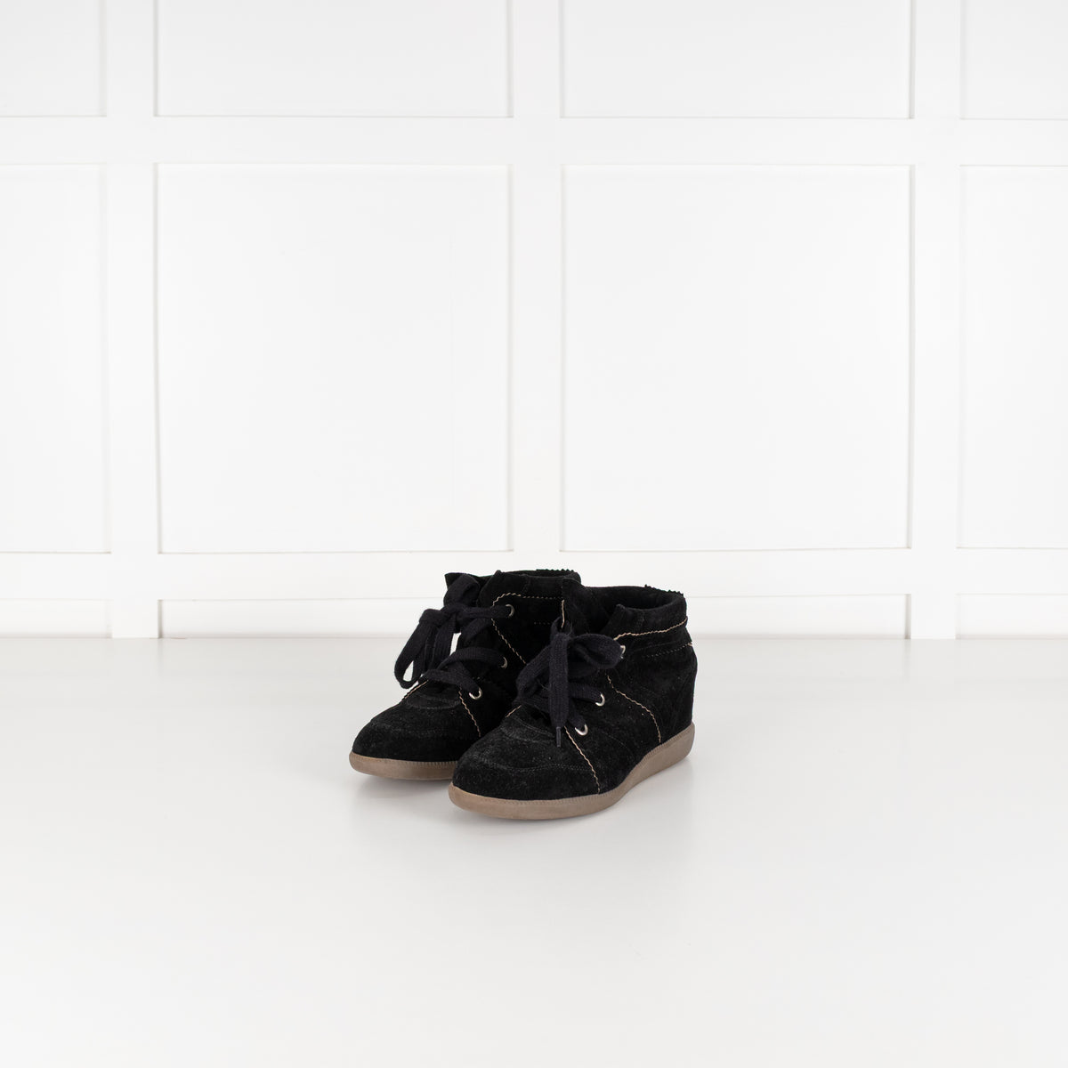 Isabel Marant Bobby Black Suede Trainer Boot