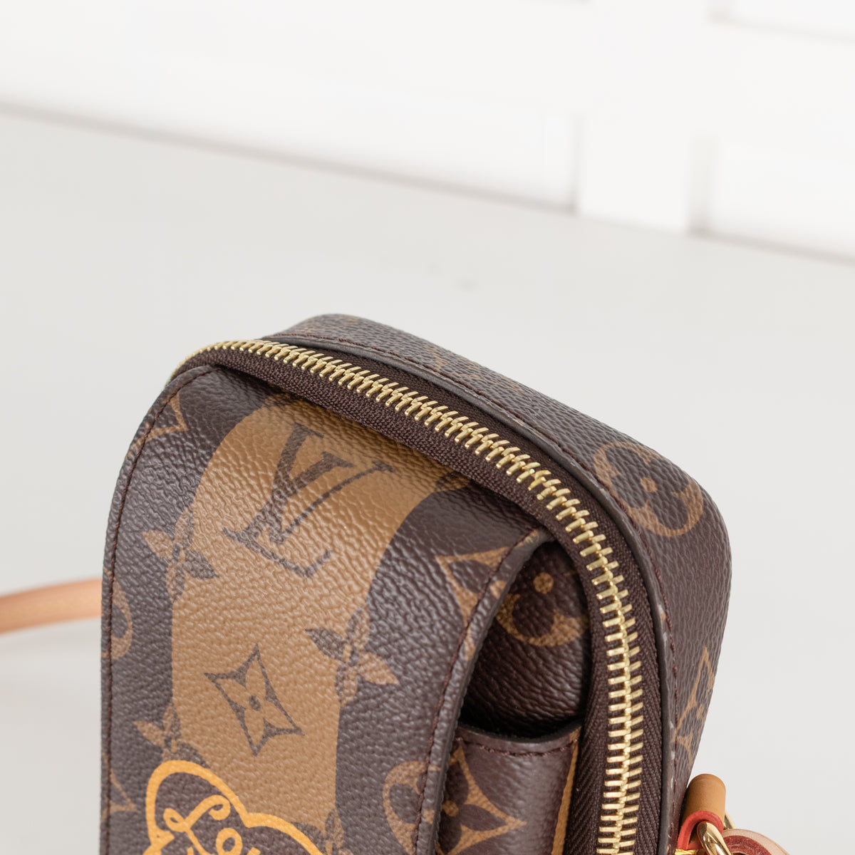 Louis Vuitton Brown Monogram Double Phone Pouch