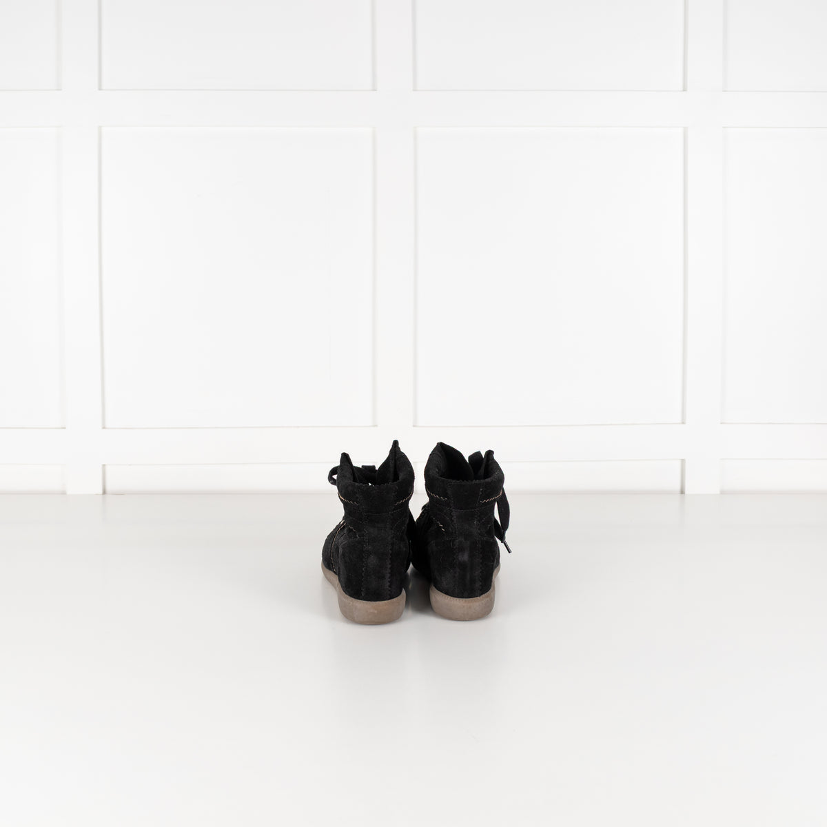 Isabel Marant Bobby Black Suede Trainer Boot