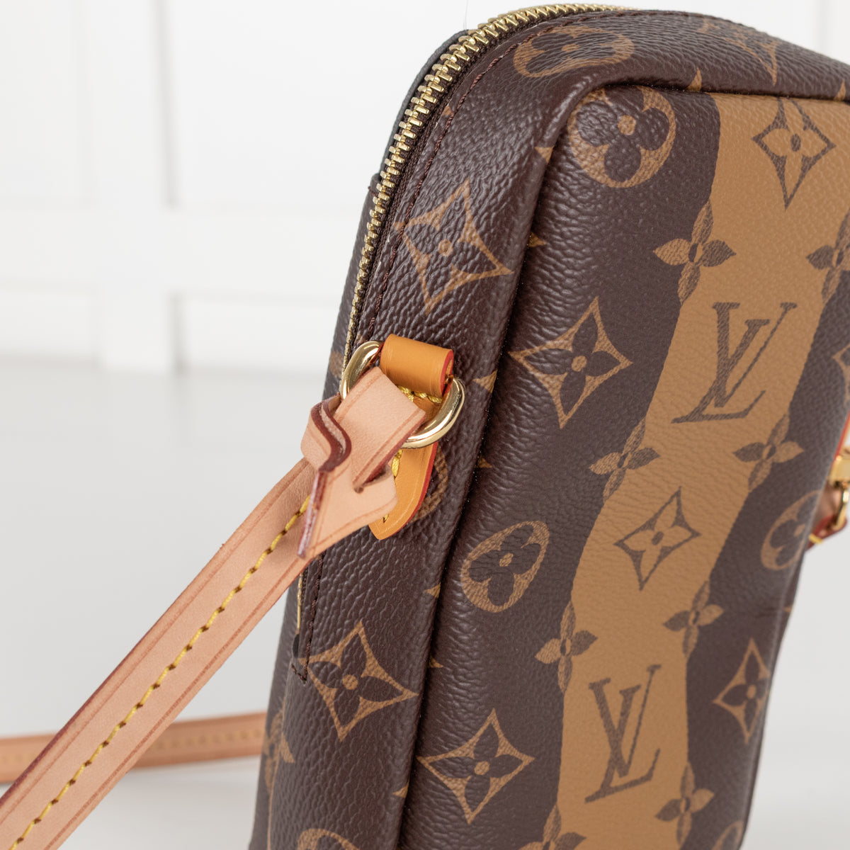 Louis Vuitton Brown Monogram Double Phone Pouch