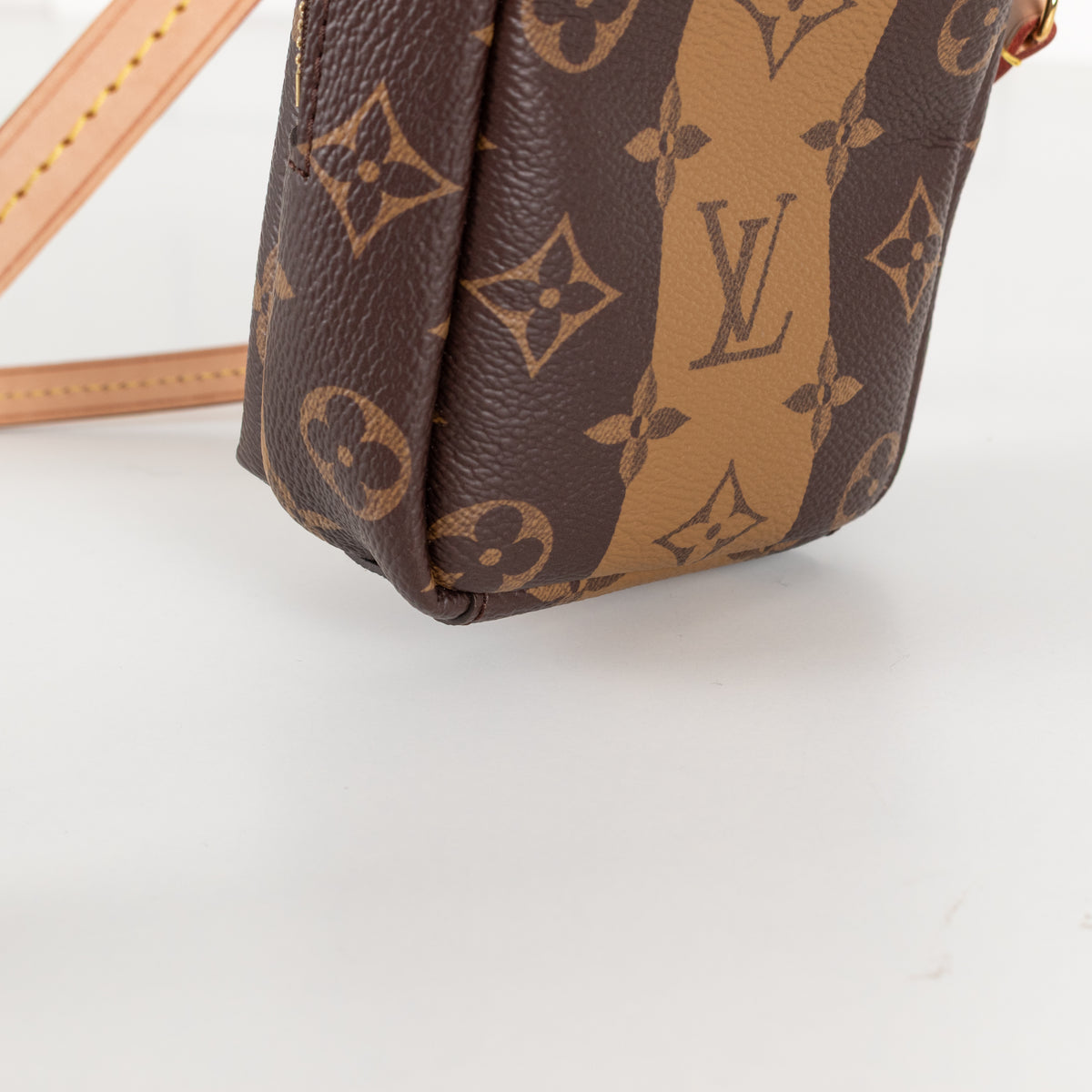 Louis Vuitton Brown Monogram Double Phone Pouch