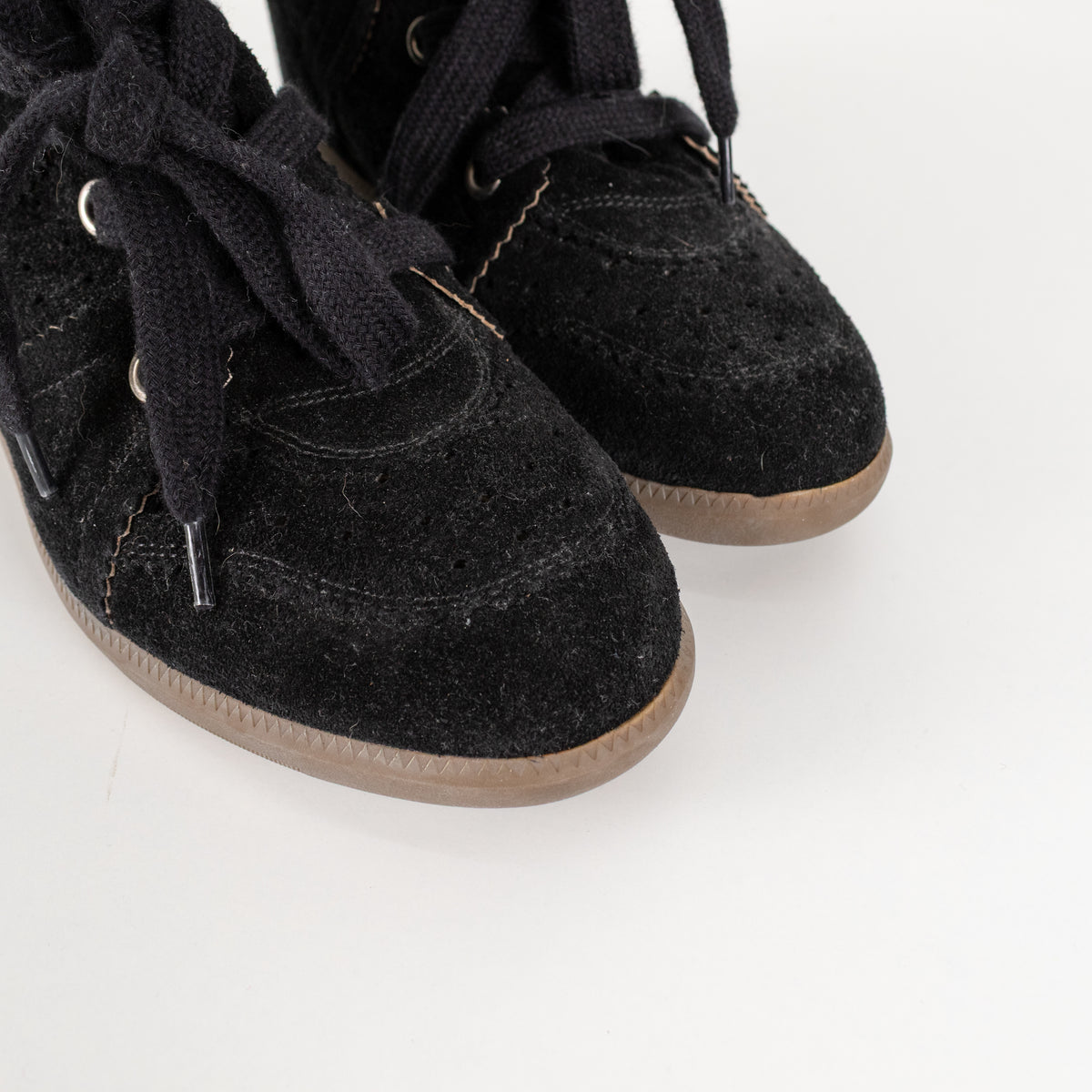 Isabel Marant Bobby Black Suede Trainer Boot