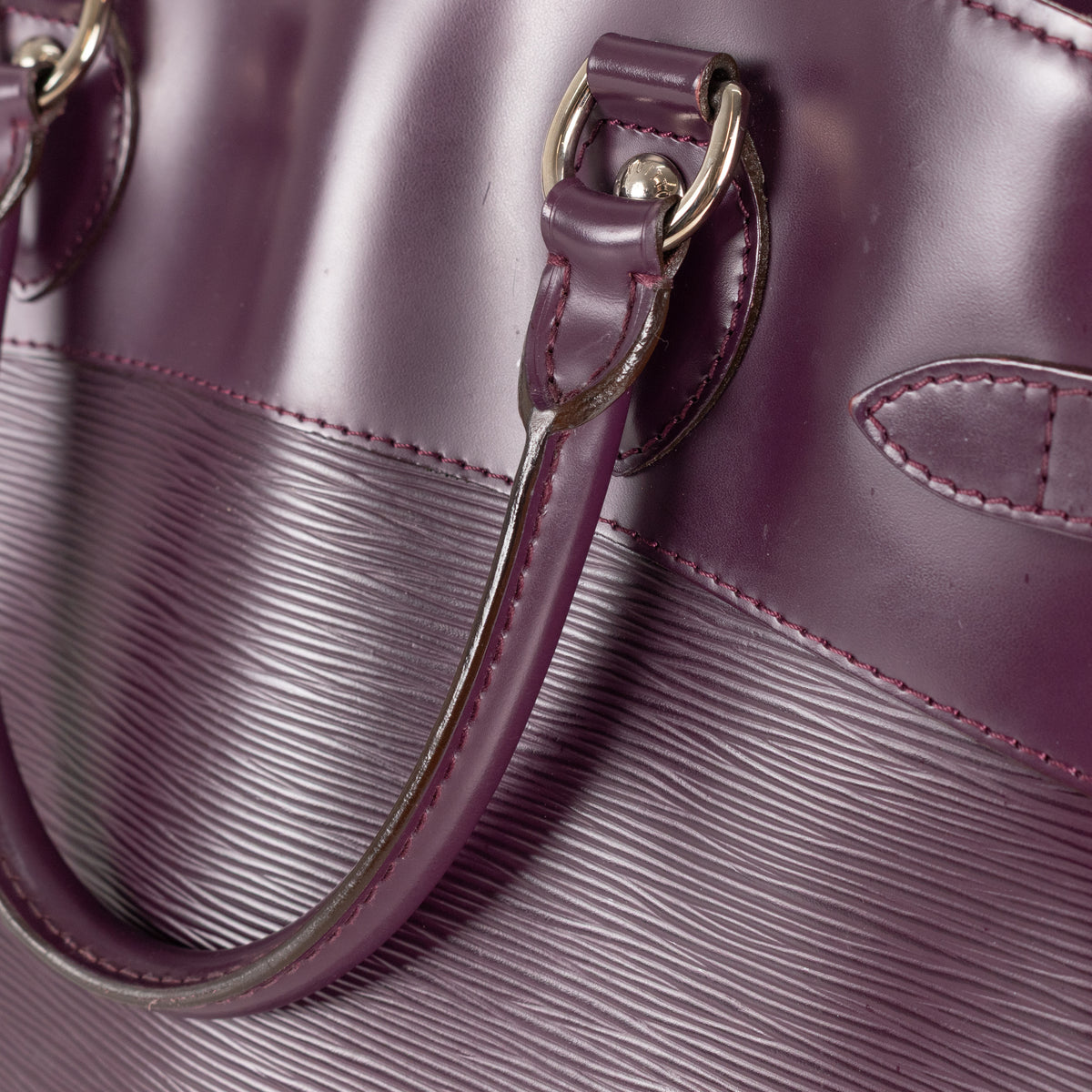 Louis Vuitton Purple Epi Leather Passy PM Tote