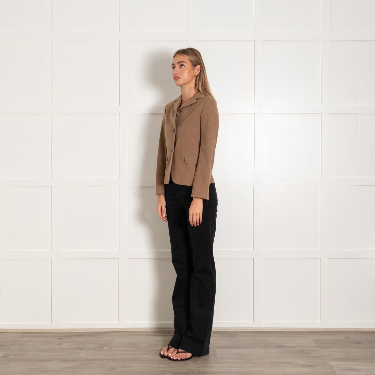 Jil Sander Brown Cashmere Blend Short Jacket
