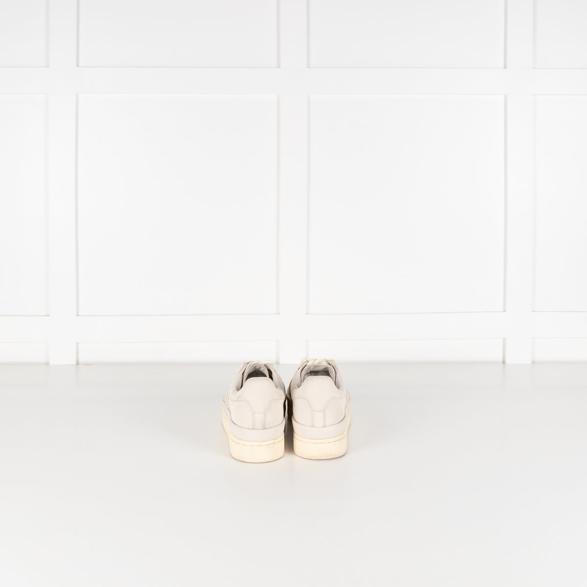 Adidas Y-3 Cream Hicho Suede Platform Trainers