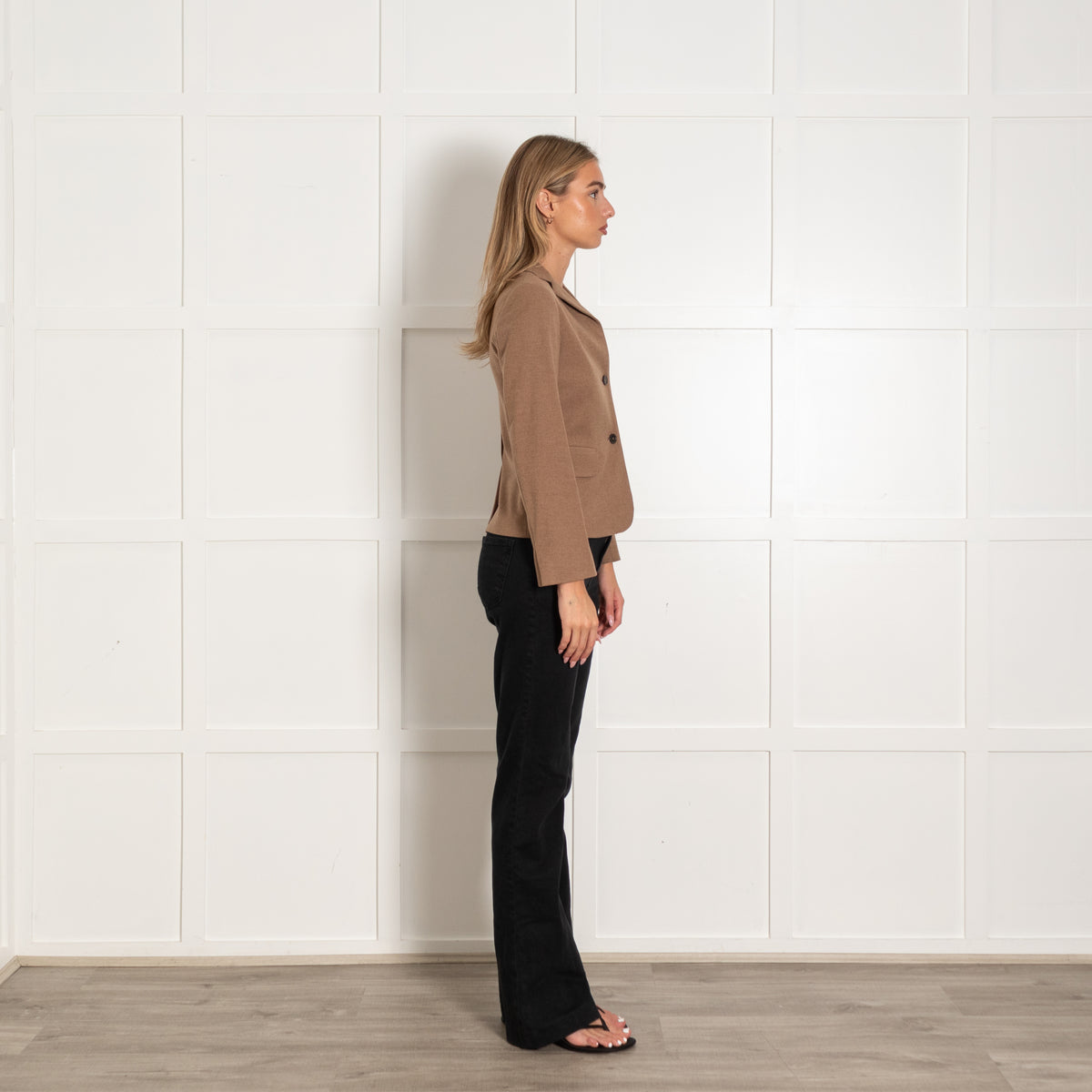 Jil Sander Brown Cashmere Blend Short Jacket