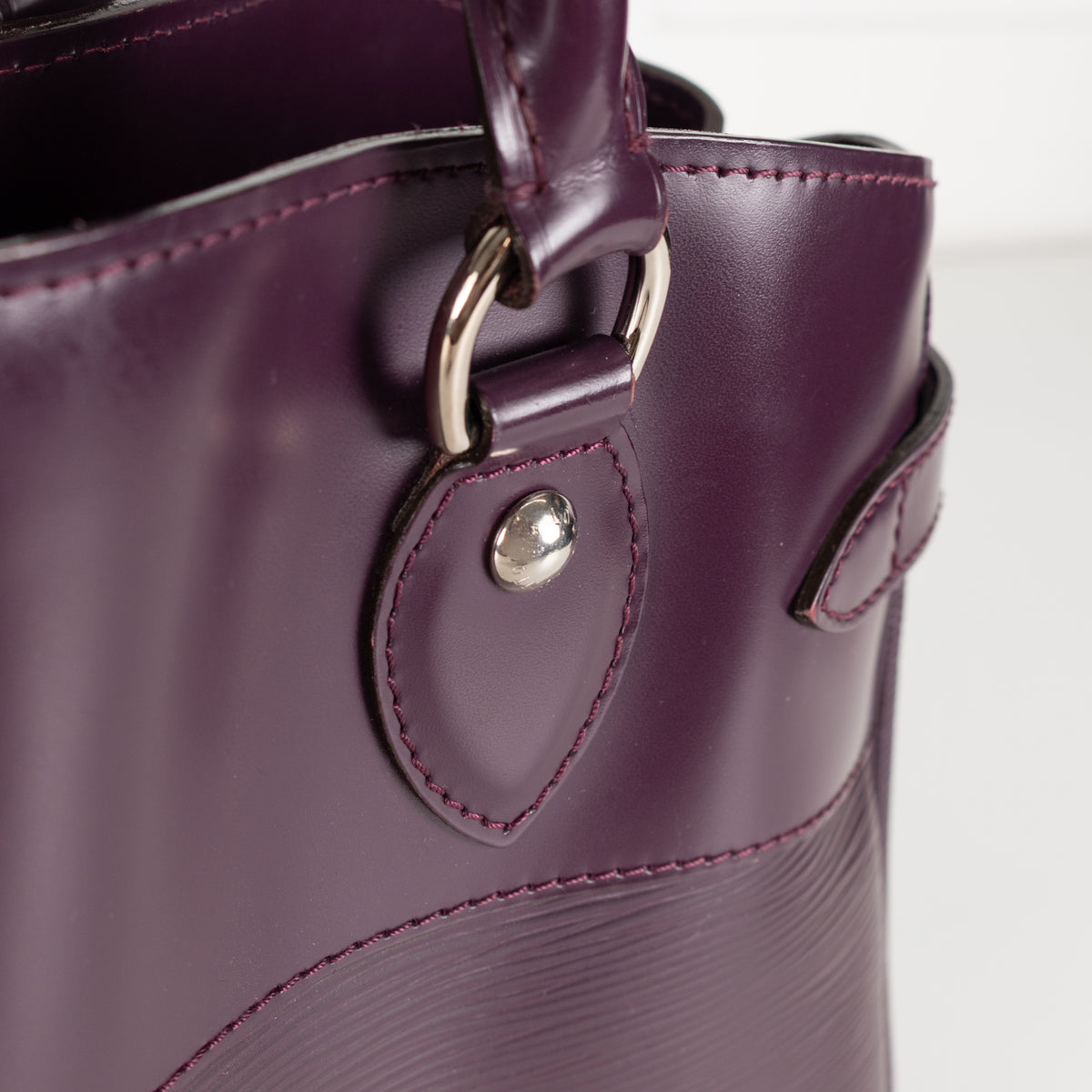 Louis Vuitton Purple Epi Leather Passy PM Tote