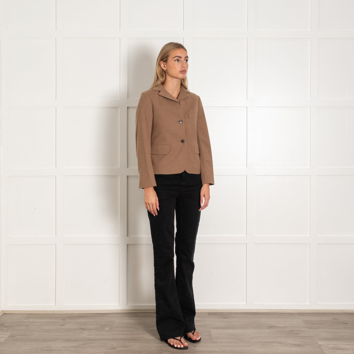Jil Sander Brown Cashmere Blend Short Jacket