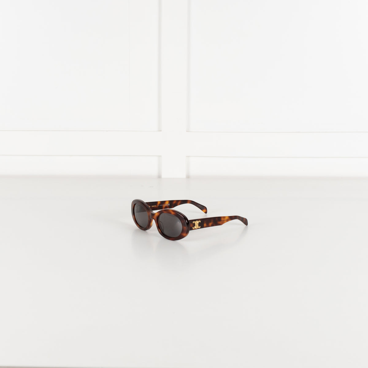 Celine Triomphe Tortoiseshell Acetate Sunglasses