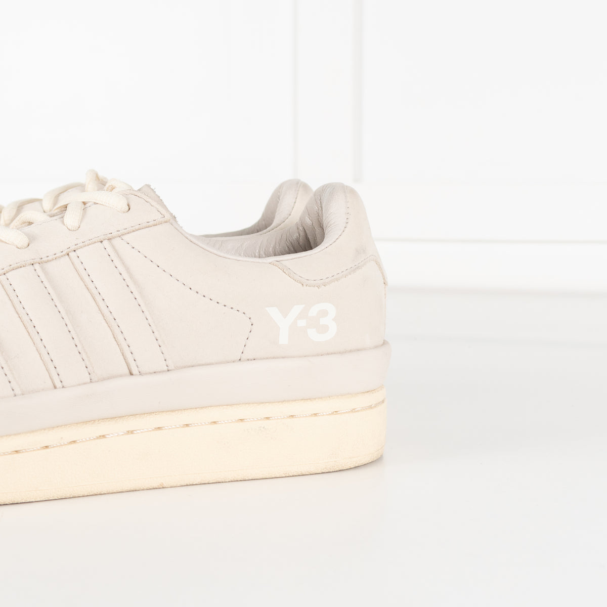 Adidas Y-3 Cream Hicho Suede Platform Trainers
