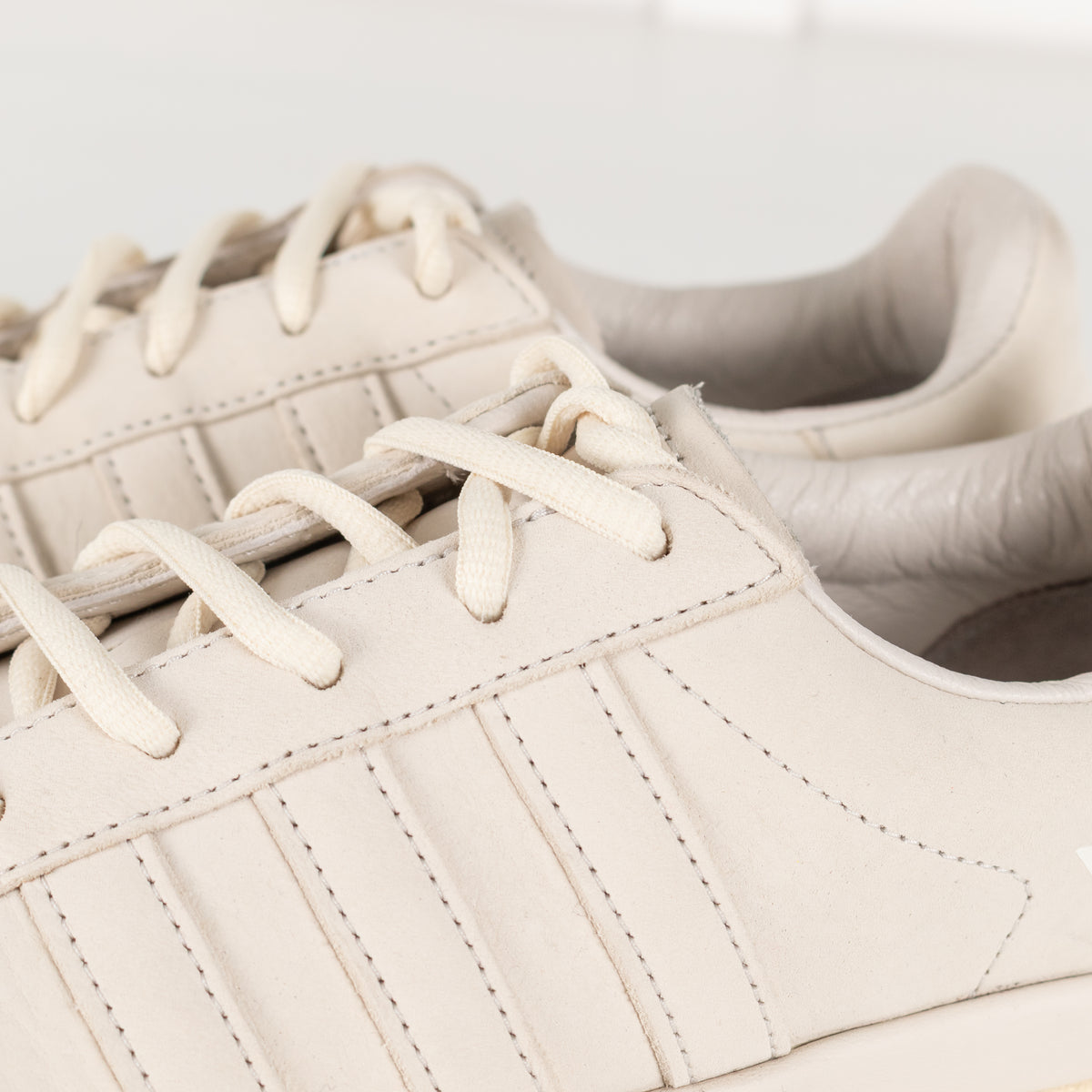 Adidas Y-3 Cream Hicho Suede Platform Trainers