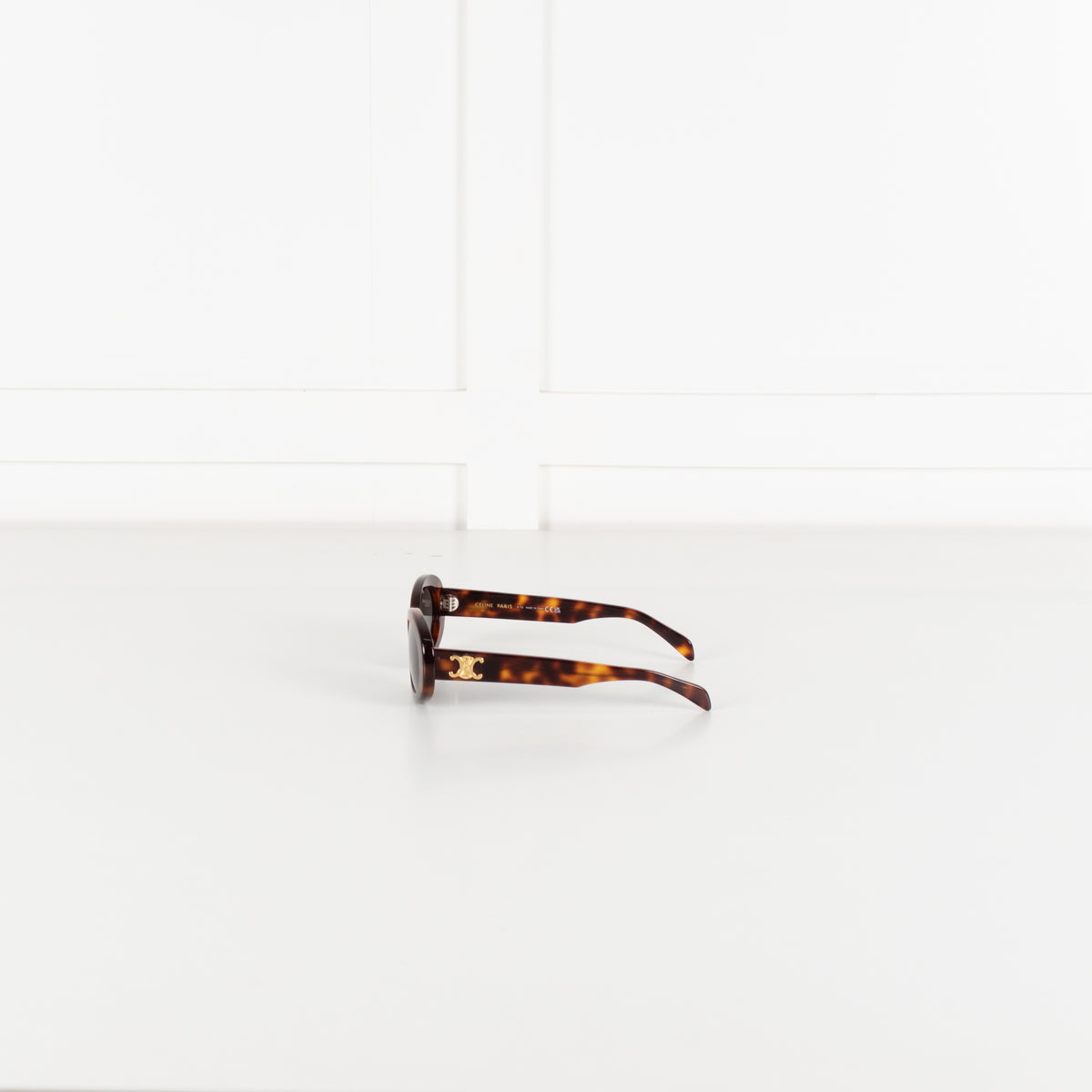Celine Triomphe Tortoiseshell Acetate Sunglasses