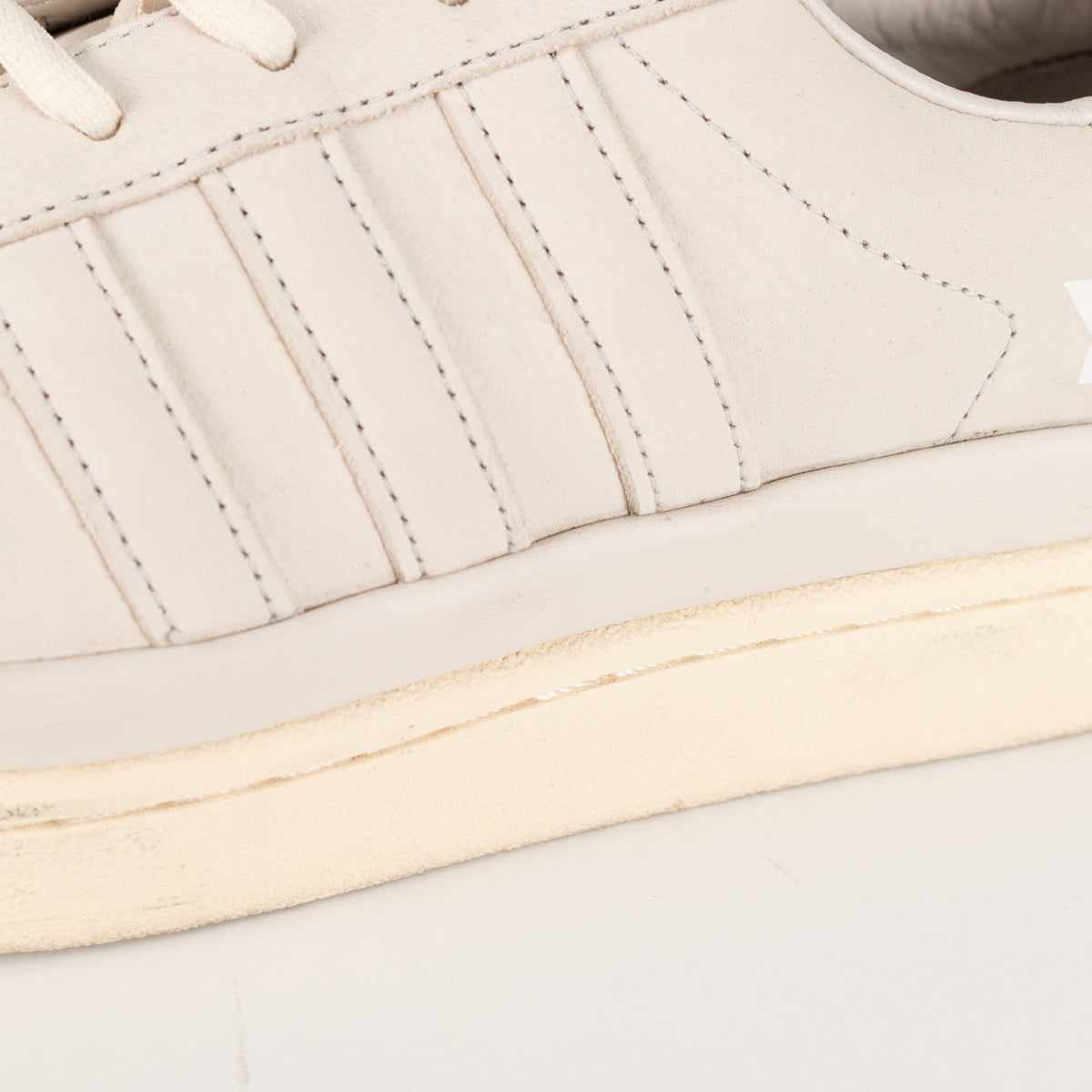 Adidas Y-3 Cream Hicho Suede Platform Trainers