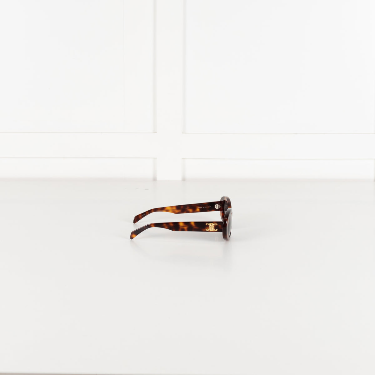 Celine Triomphe Tortoiseshell Acetate Sunglasses