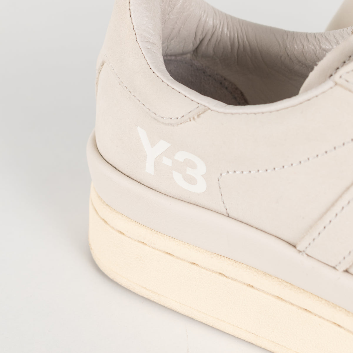 Adidas Y-3 Cream Hicho Suede Platform Trainers