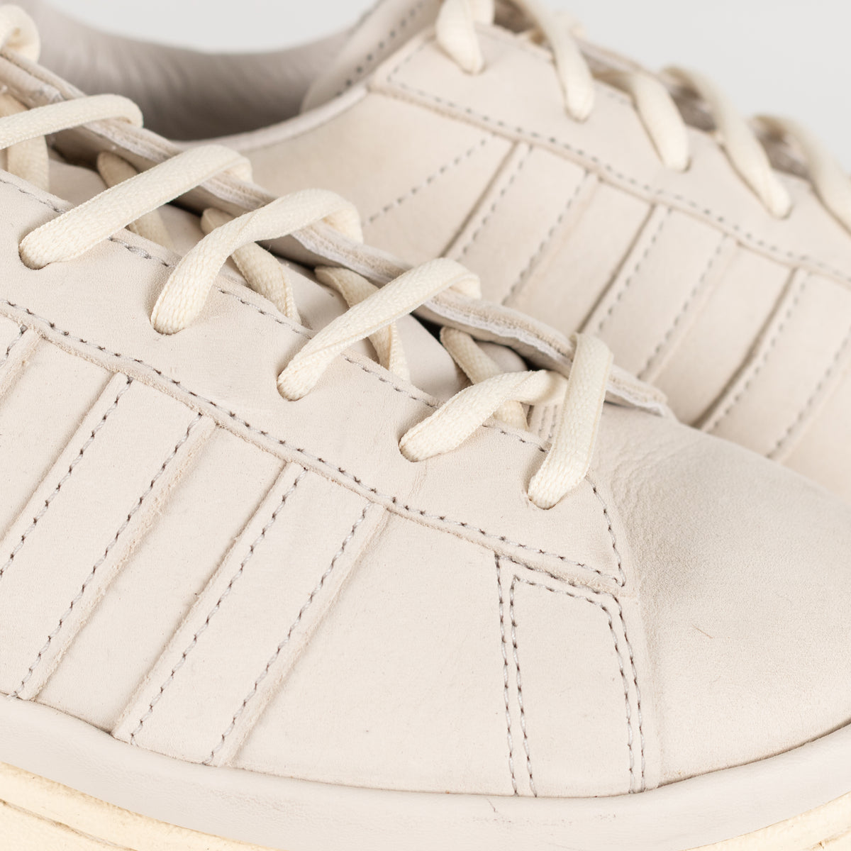 Adidas Y-3 Cream Hicho Suede Platform Trainers
