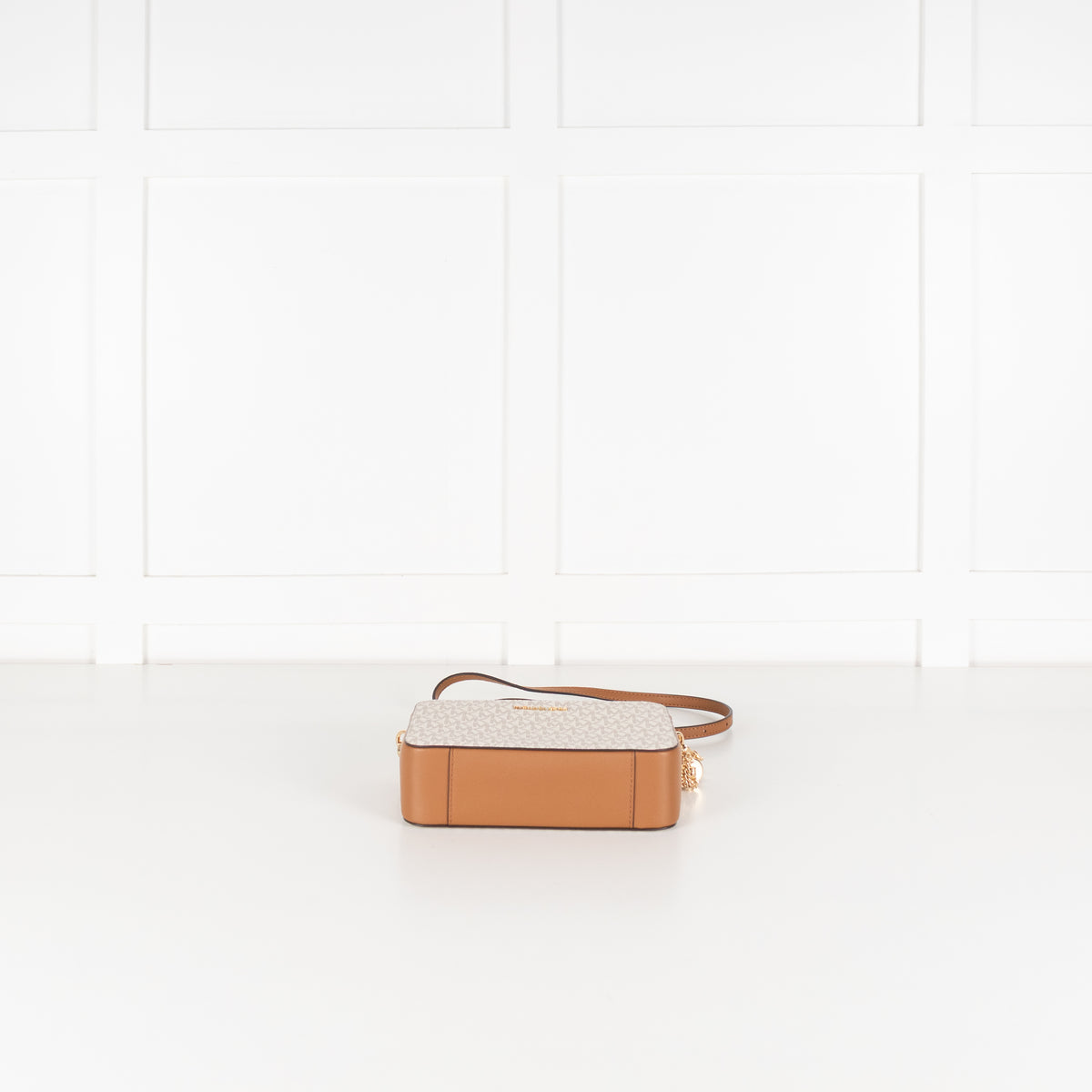 Michael Kors Tan Jet  Set Logo Print Crossbody bag