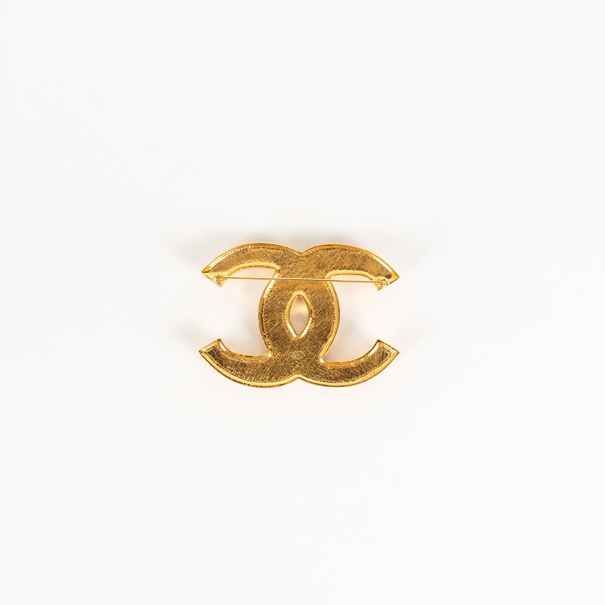 Chanel Metiers D'Art Black and Gold Large CC Brooch