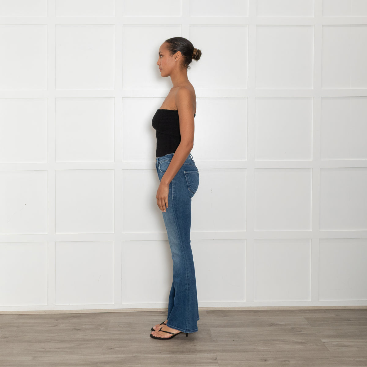 Mother Blue Flared The Weekender Jeans