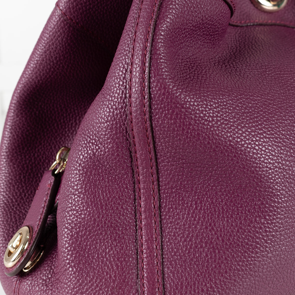 Coach Purple Edie Tote Bag