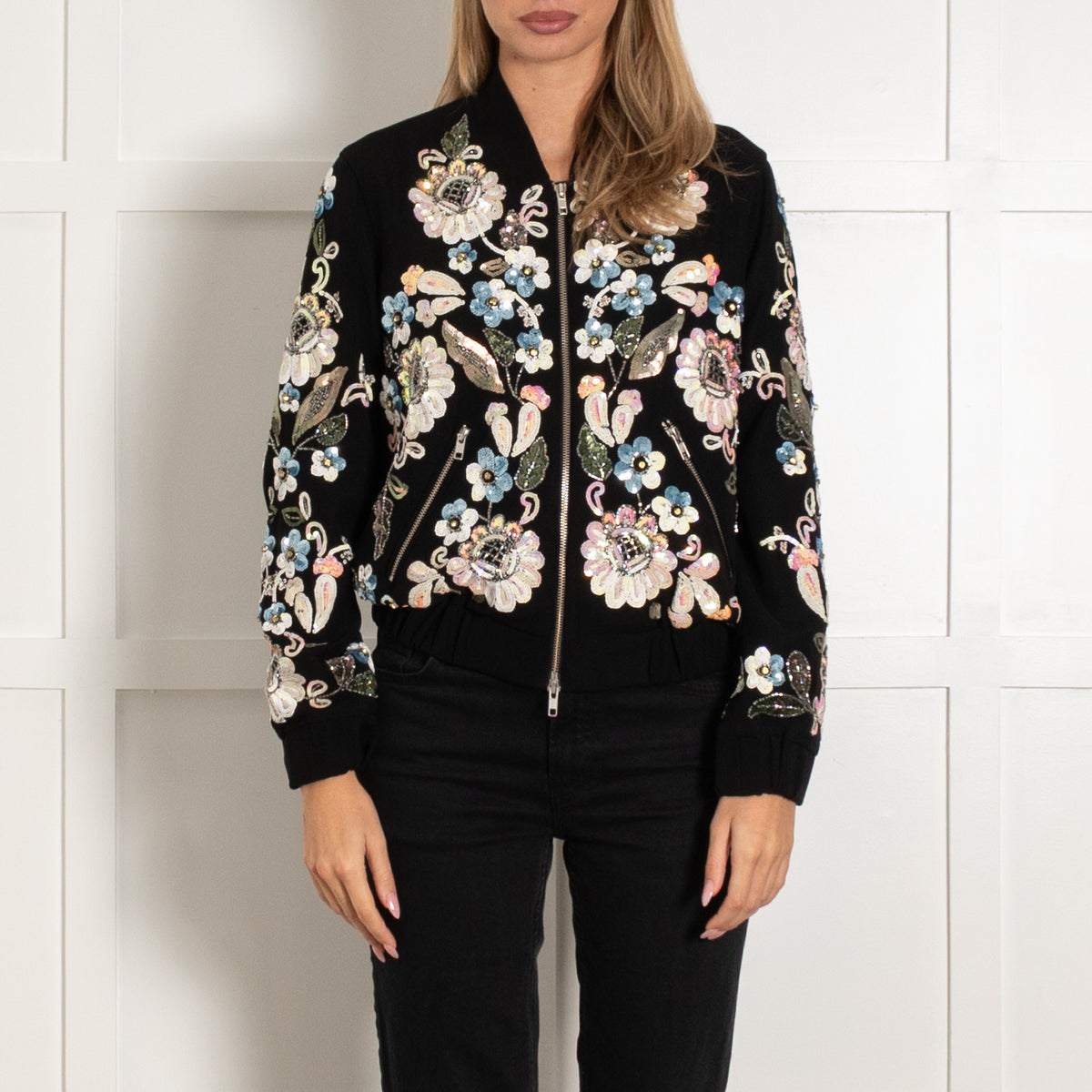 Needle & Thread Black Embellished Jacket