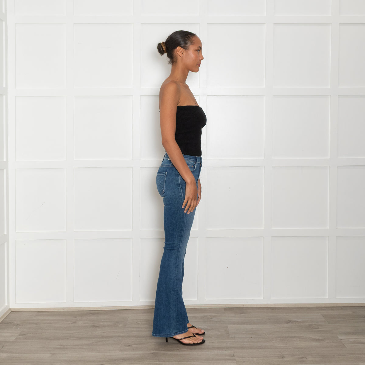 Mother Blue Flared The Weekender Jeans