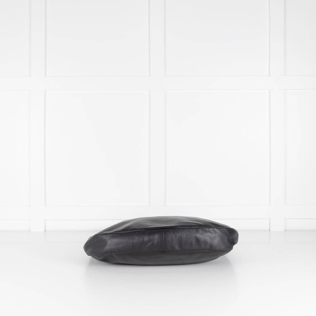Miu Miu Black Leather Logo Hobo Bag