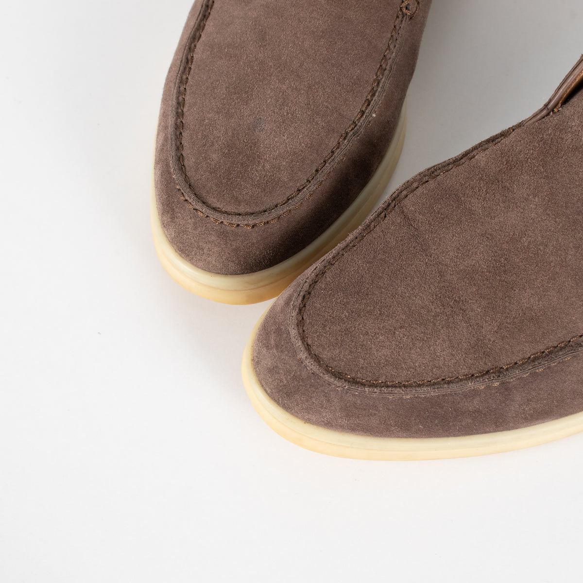 Loro Piana Beige Suede Open Walk Ankle Boots