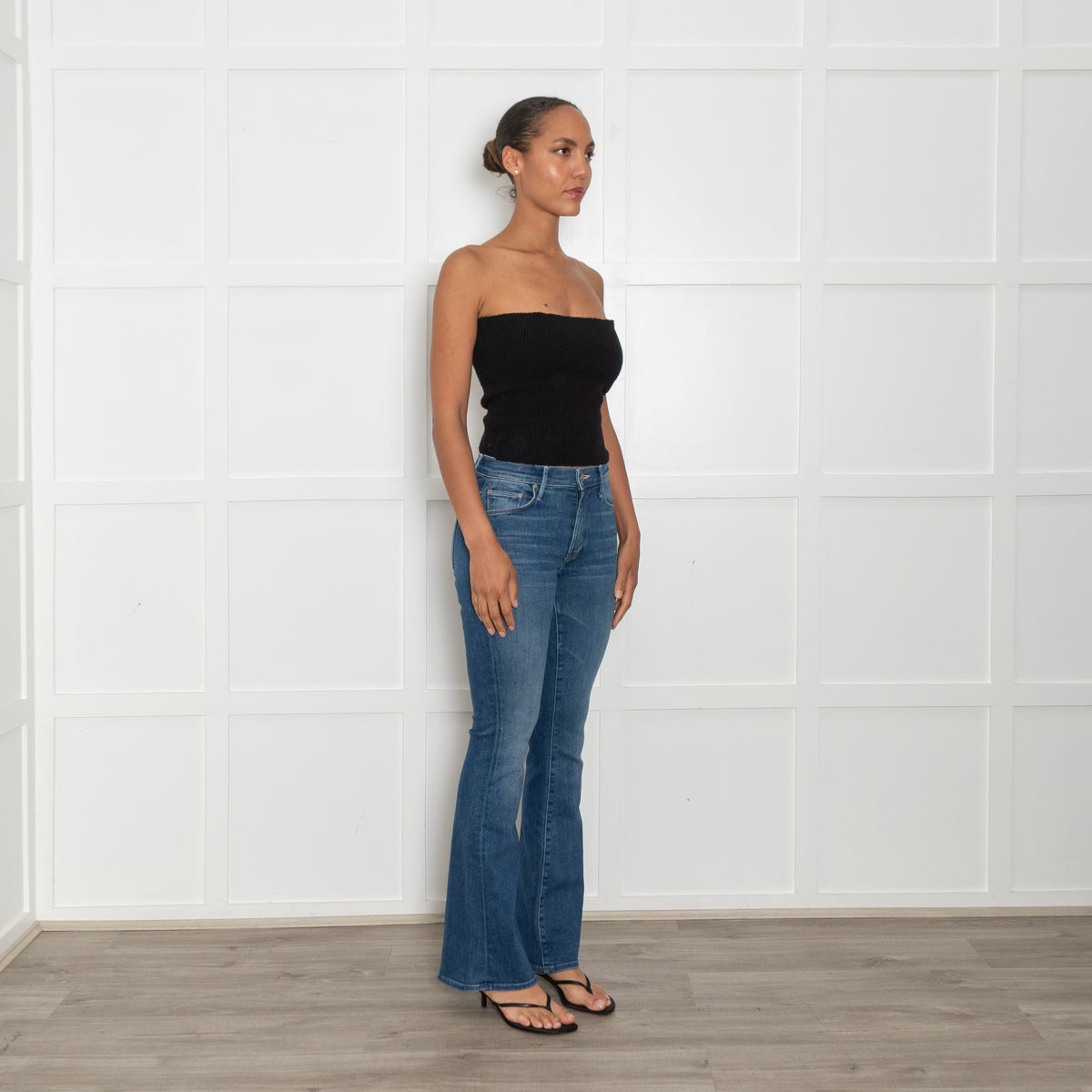 Mother Blue Flared The Weekender Jeans