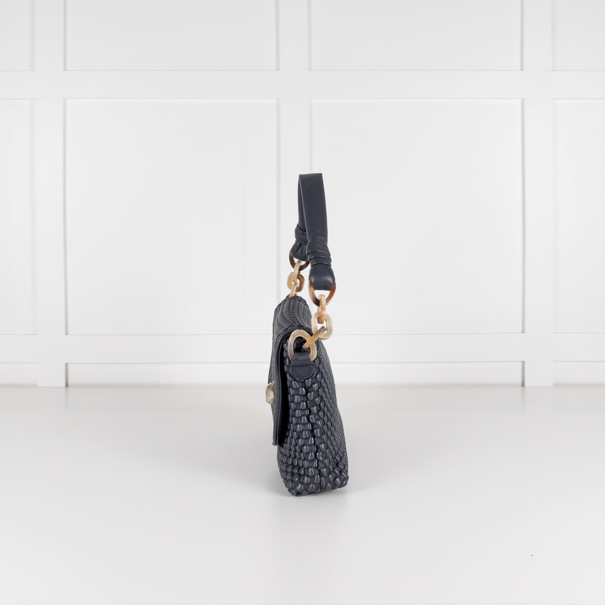 Tissa Fontenada Navy Celebrity Shoulder Bag