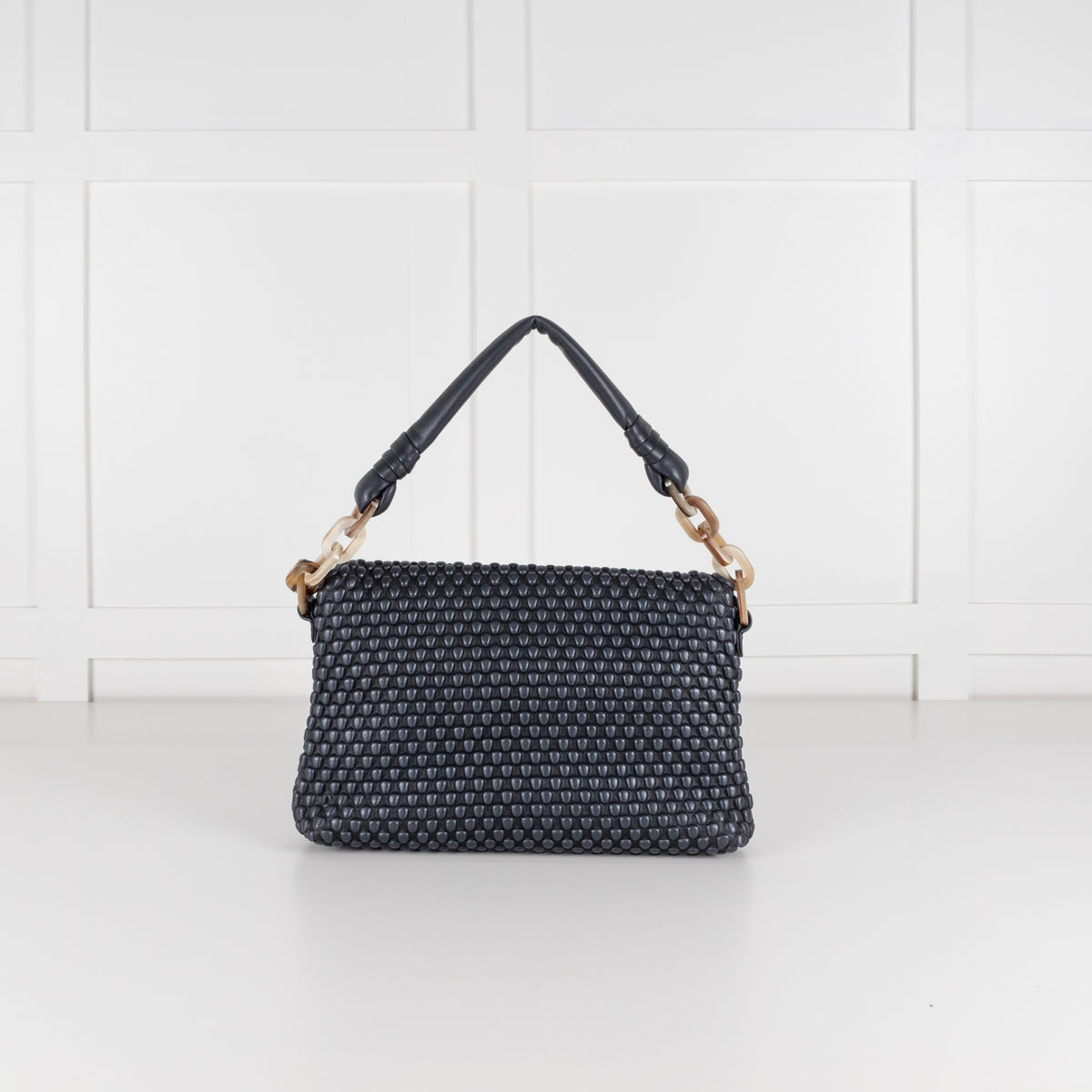 Tissa Fontenada Navy Celebrity Shoulder Bag