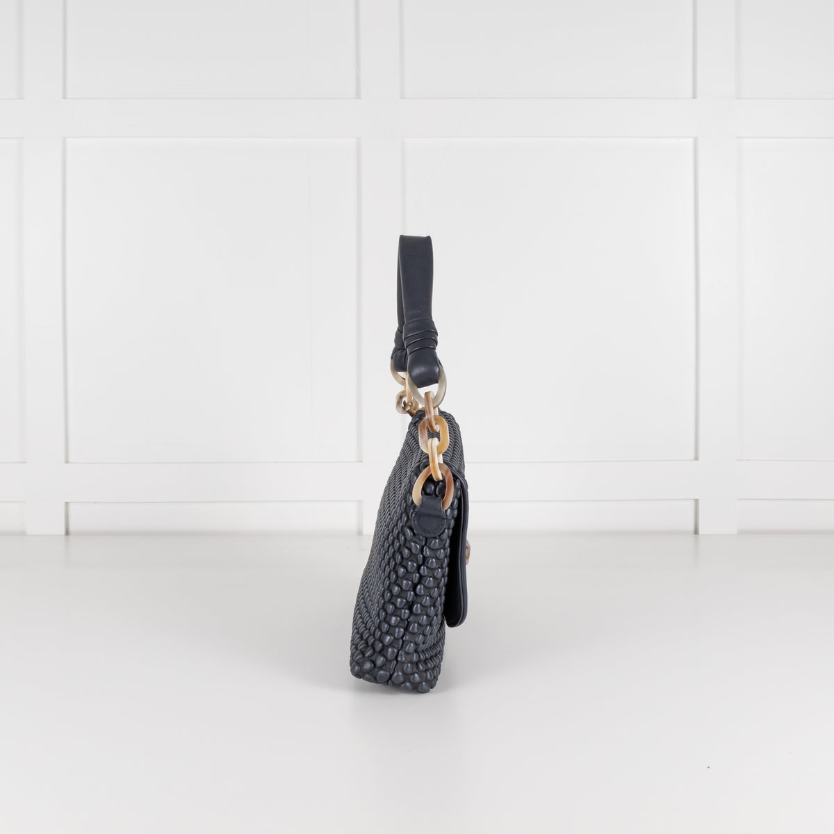 Tissa Fontenada Navy Celebrity Shoulder Bag