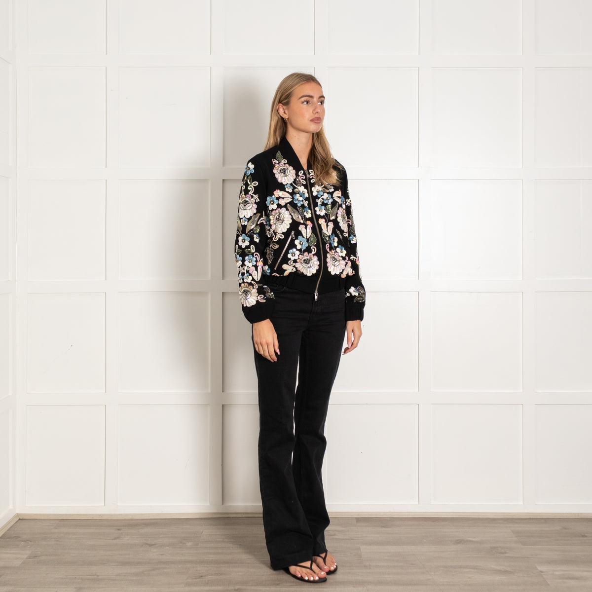 Needle & Thread Black Embellished Jacket