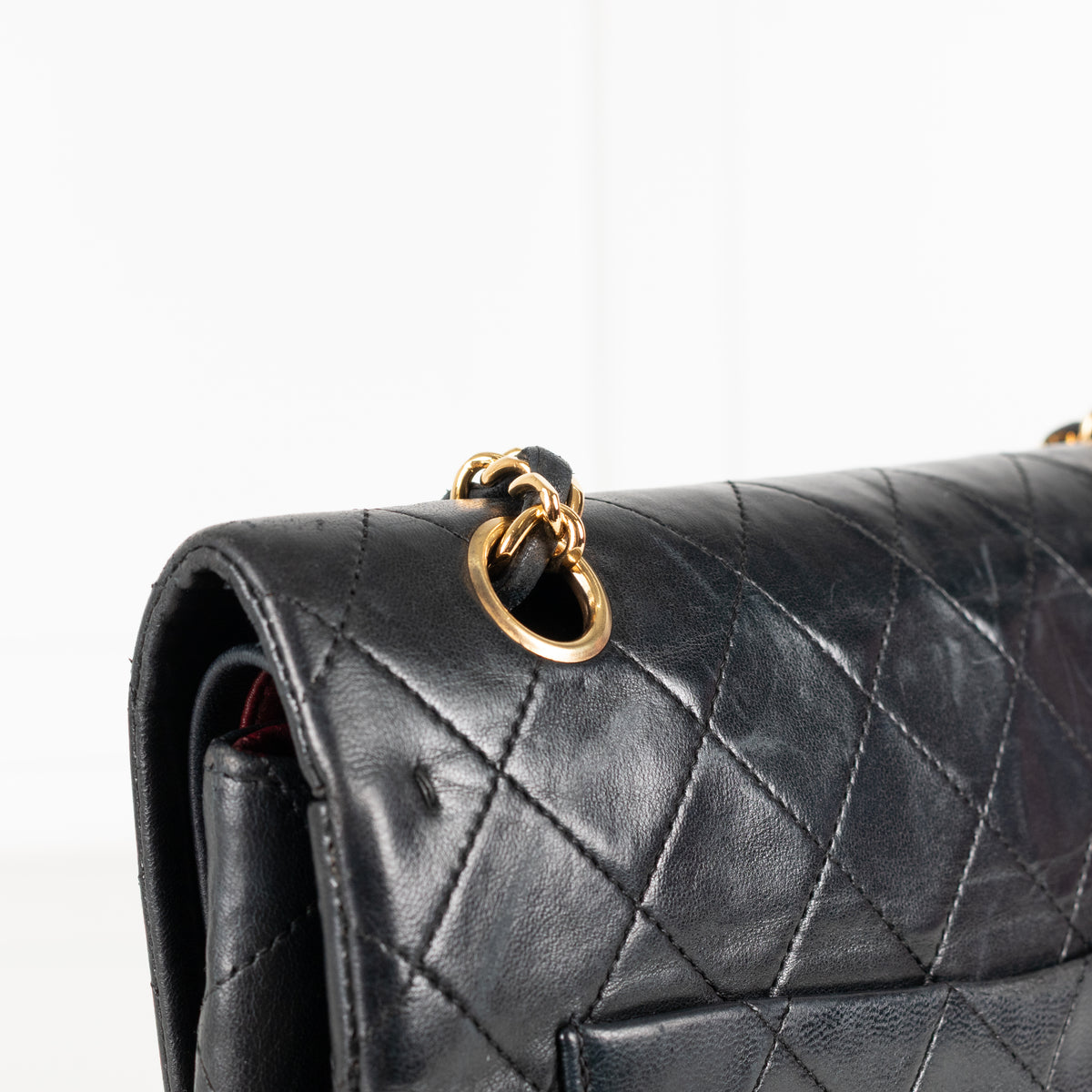 Chanel Vintage Black Matelesse Square Bag