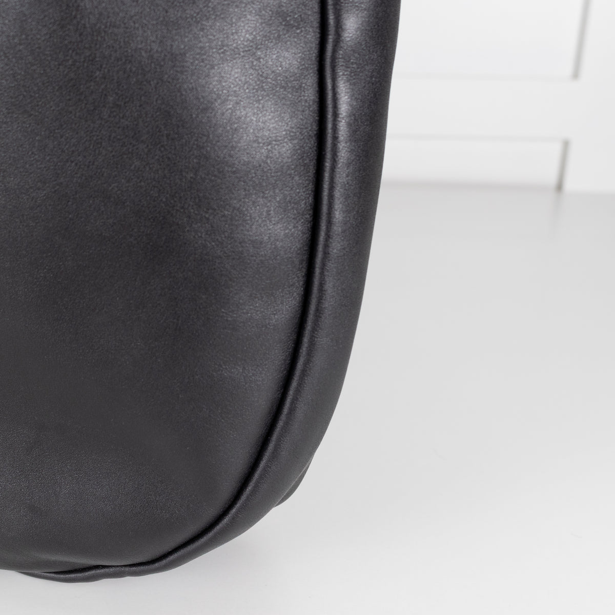 Miu Miu Black Leather Logo Hobo Bag